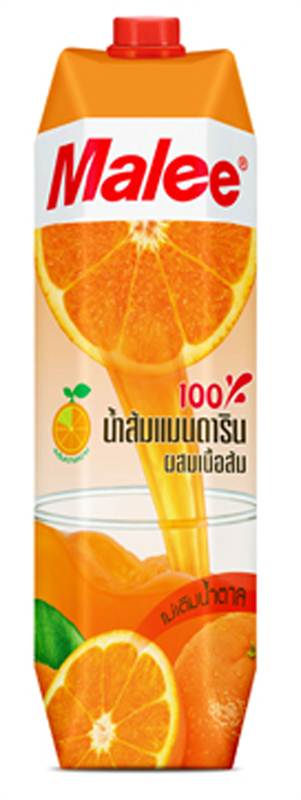 Malee Mandarin Orange Juice with Orange Pulp 1 ltr