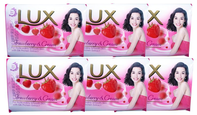 LUX Strawberry & Cream Soap (85 g) (5 Pcs)