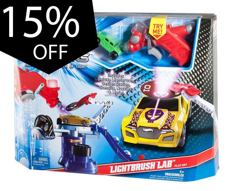 Hot WheelsLight Speeders Lightbrush Lab Play Set (W3855)