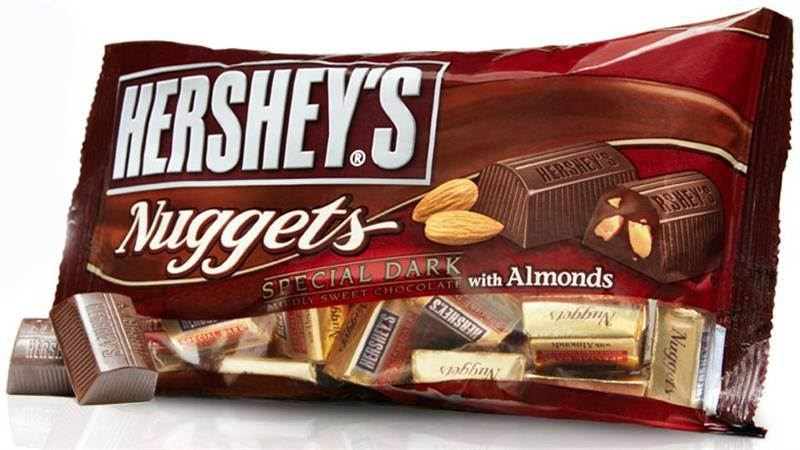 Hershey's Nuggets Special Dark Midely Sweet Chocolate With Almonds (340gms) (CHBRT015)