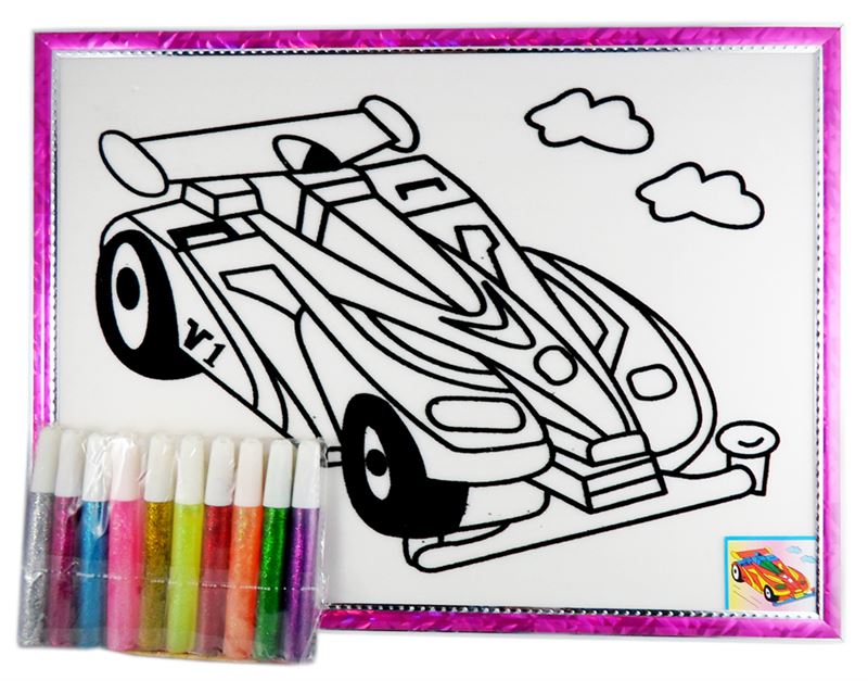 coloring figure for your child a f1 race car  send gifts