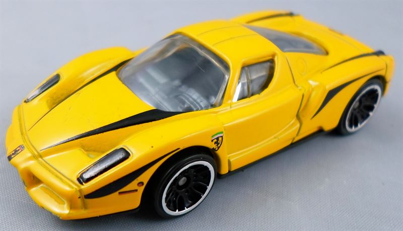 Hot Weels Yellow Color Small Ferrari Car