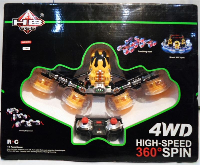 360 Degree Spin Remote Control Stunt Car