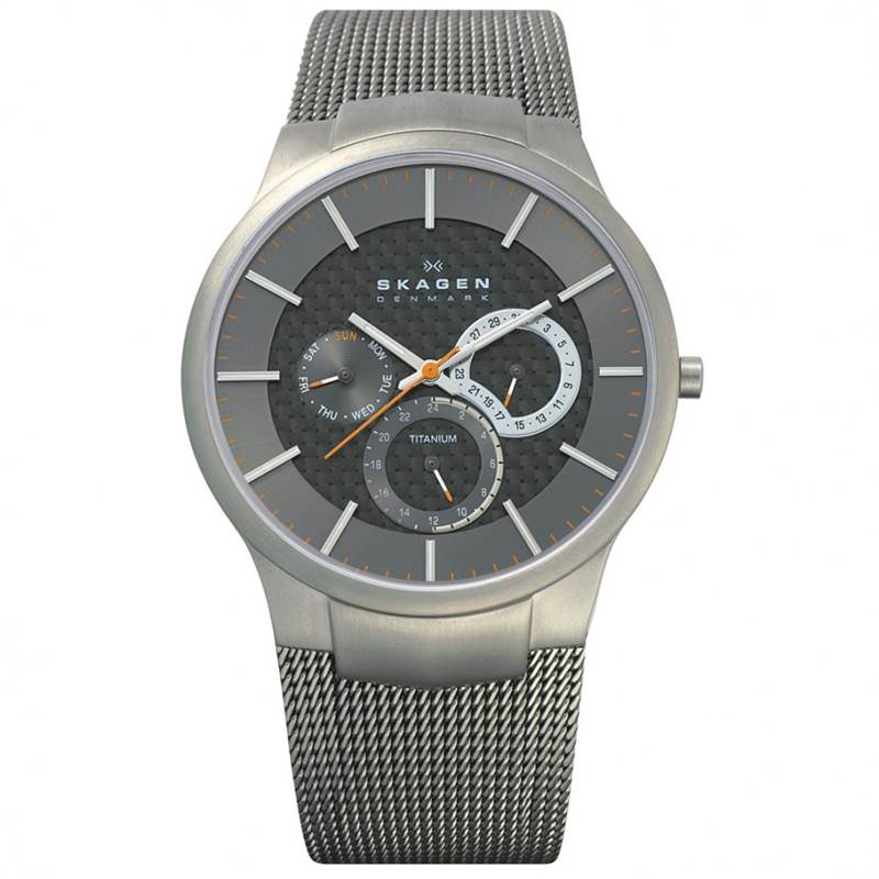 skagen carbon fiber watch