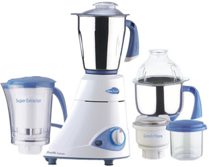 Preethi Mixer Grinder With Juice Extractor Platinum (MG139)