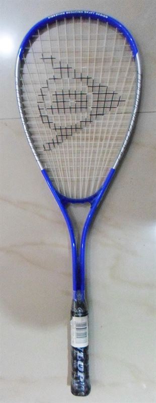 Blue Dunlop Squash Racket
