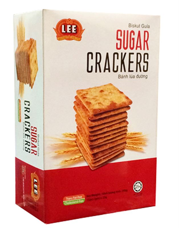 Lee Sugar Crackers Biscuits Gula (400g)