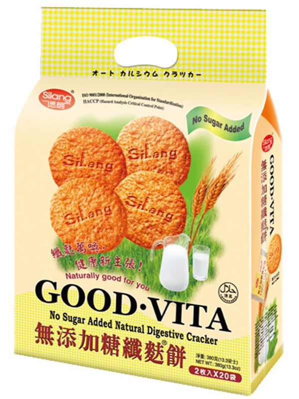 Silang Good Vita Natural Oat Cracker Low Sugar (380g)