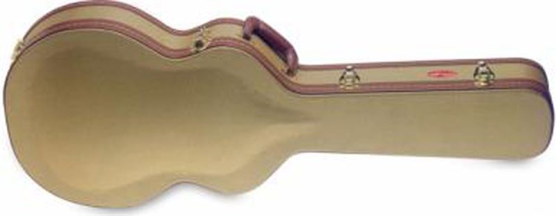 Stagg GCX-SAGD Hardshell Semi-Acoustic/Jazz Guitar Case-Gold Tweed