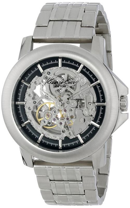 Kenneth Cole New York Men's KC9280 Automatic Silver Dial Bracelet Watch