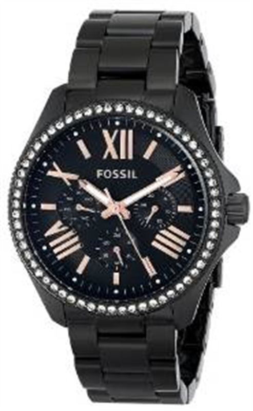 Fossil Women's AM4522 Cecile Analog Display Analog Quartz Black Watch