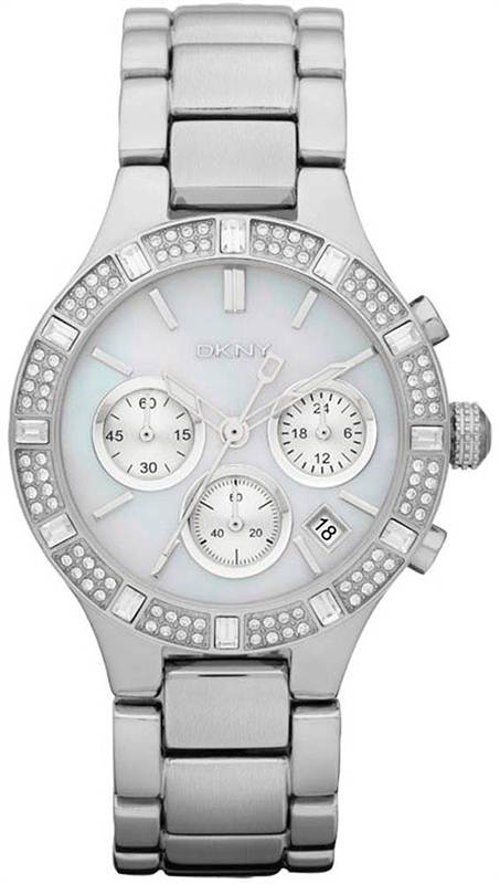 DKNY Mother of Pearl Dial Chronograph Stainless Steel Ladies Watch NY8507 Send Gifts and Money to Nepal Online from www.muncha