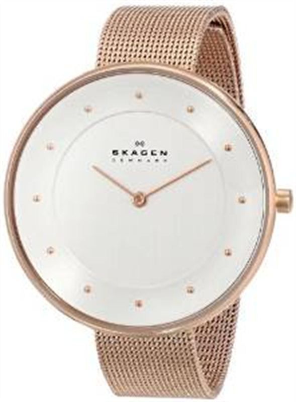 Skagen skw2142 38mm Rose Gold Steel Bracelet & Case Mineral Women's Watch