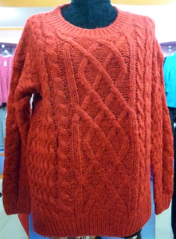 Get Gorgeous Ladies Red Woollen Sweater