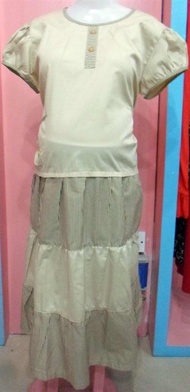 Maternity Cream Dress (T2/279/9)