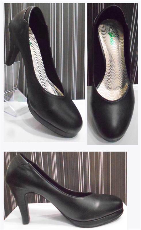 Kara Ladies Black Belly Shoes (K02/022)