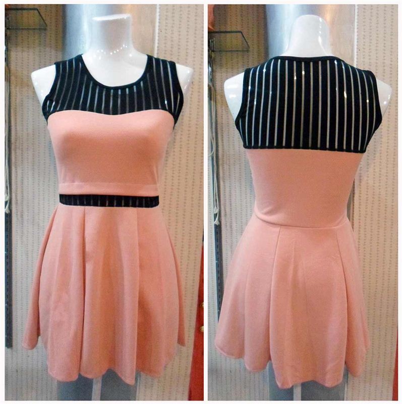 White Tara Ladies Peach Dress