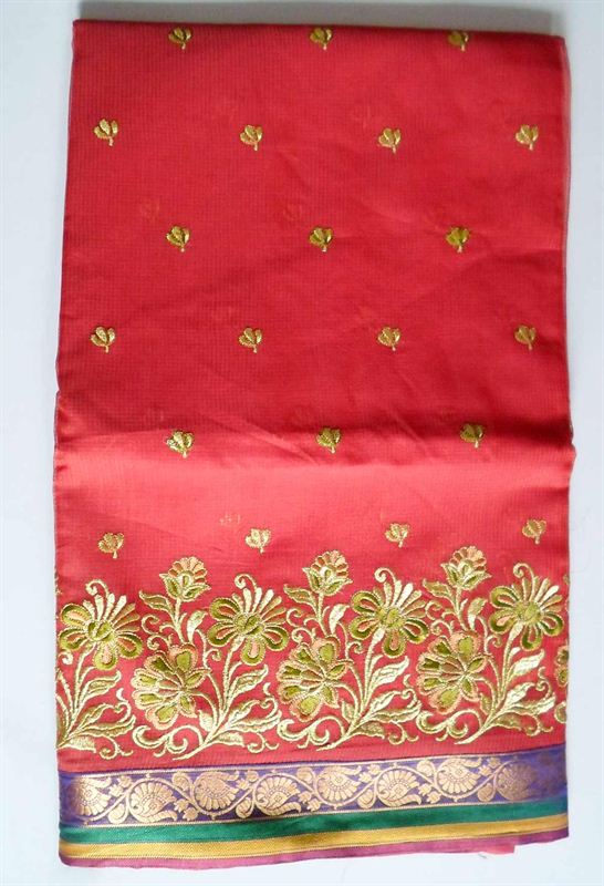 Kota Cotton Saree With Zari Weaved Lace Border (LNL) (SARI0015)