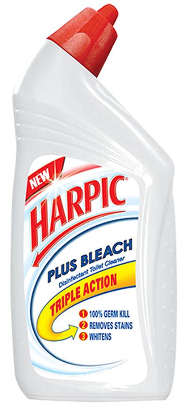 Harpic Plus Bleach Disinfectant Toilet Cleaner (500 ml)