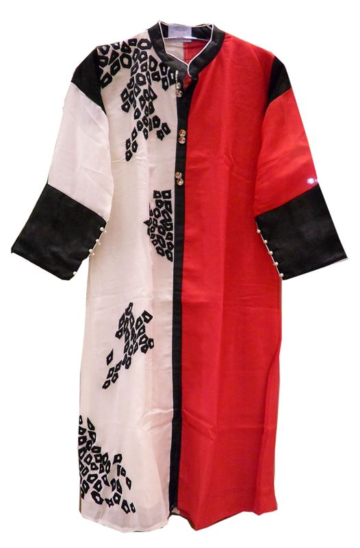 Red Long Kurti (TOP43)
