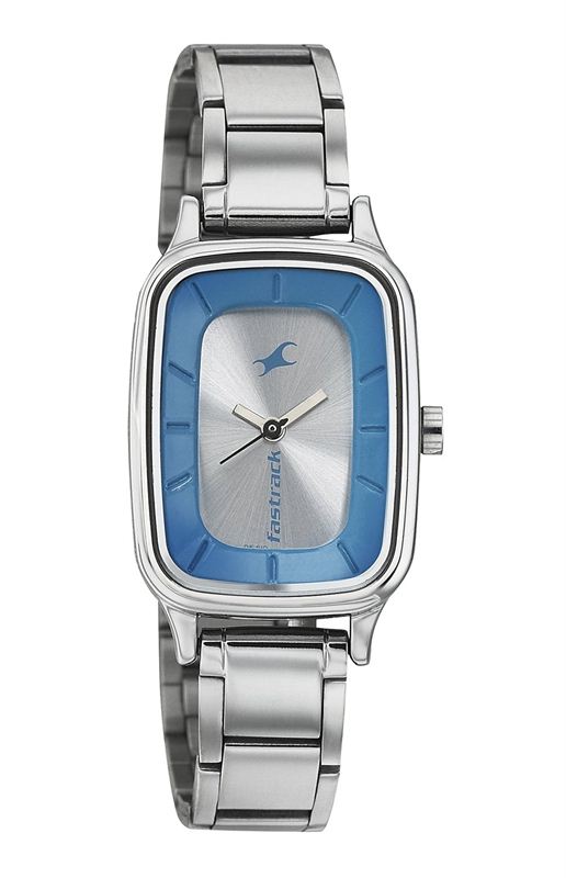 Fastrack analog silver sale dial women's watch