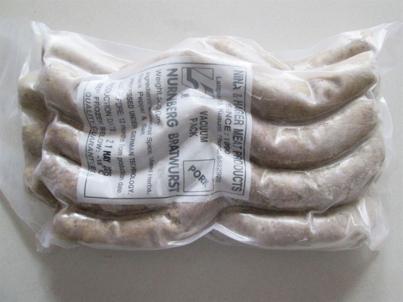 Nurmberg Pork Sausage (500gm)