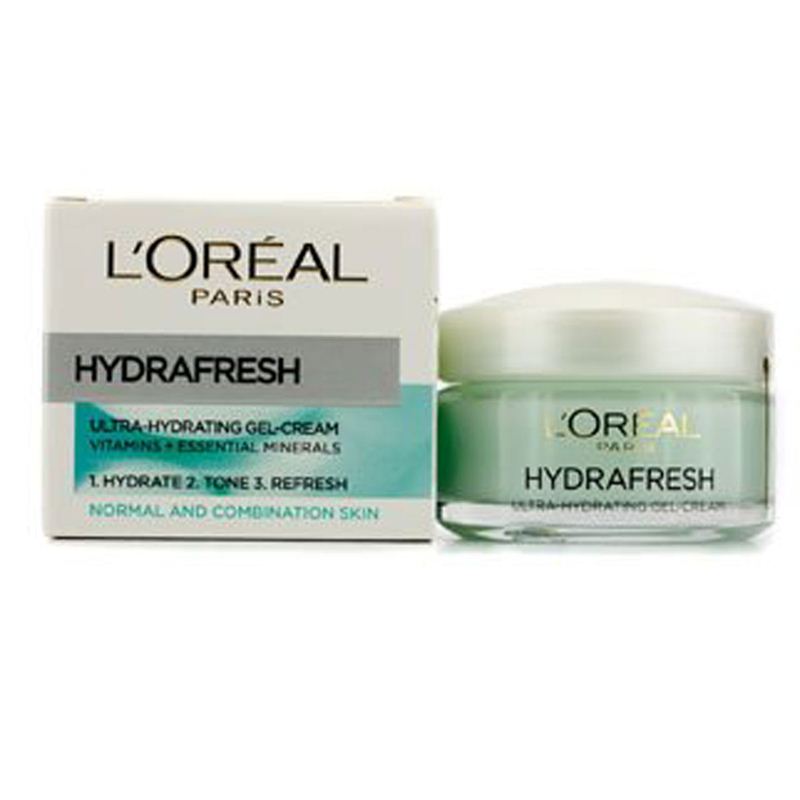 LOREAL PARIS- HYDRAFRESH - GEL CREME - NORMAL TO COMBINATION SKIN - Jar 50ml