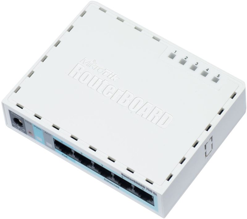 Mikrotik 5 Port Independent Gigabit SOHO Router (RB750GL)