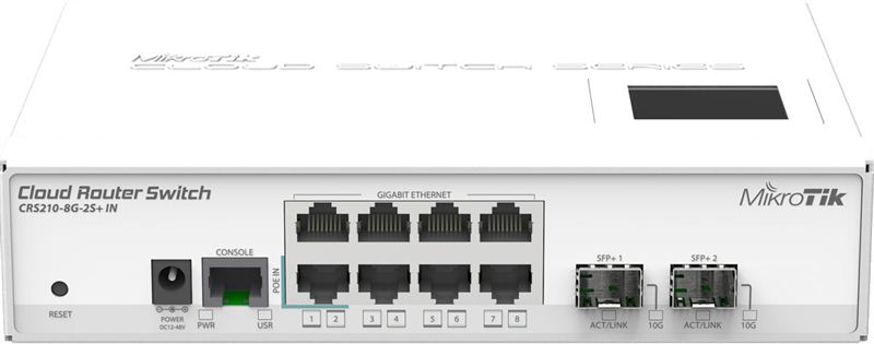 Mikrotik Cloud Router Switch (CRS210-8G-2S+IN)
