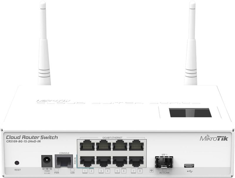 Mikrotik Cloud Router Switch (CRS109-8G-1S-2HnD-IN)