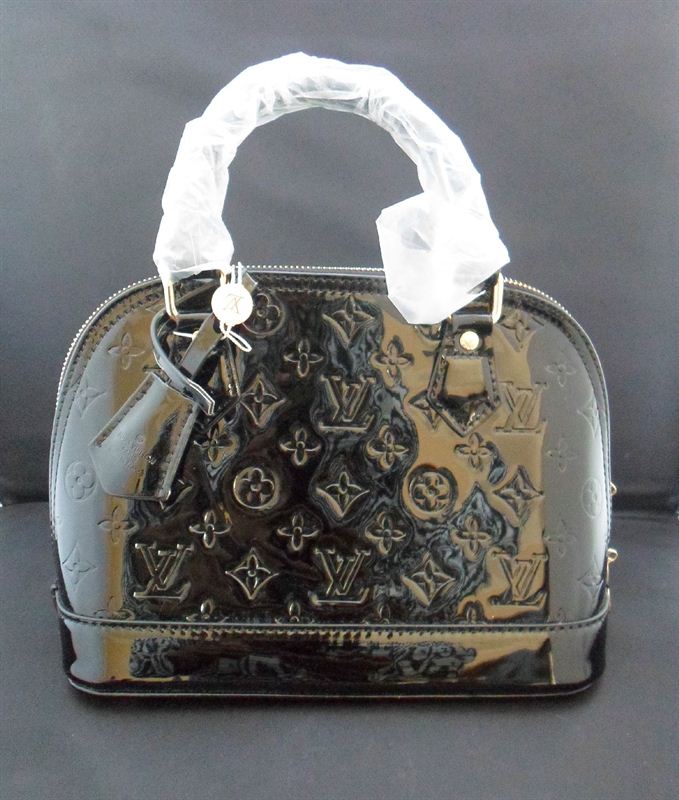 Ladies Louis Vuitton Black Handbag (BANGK5)