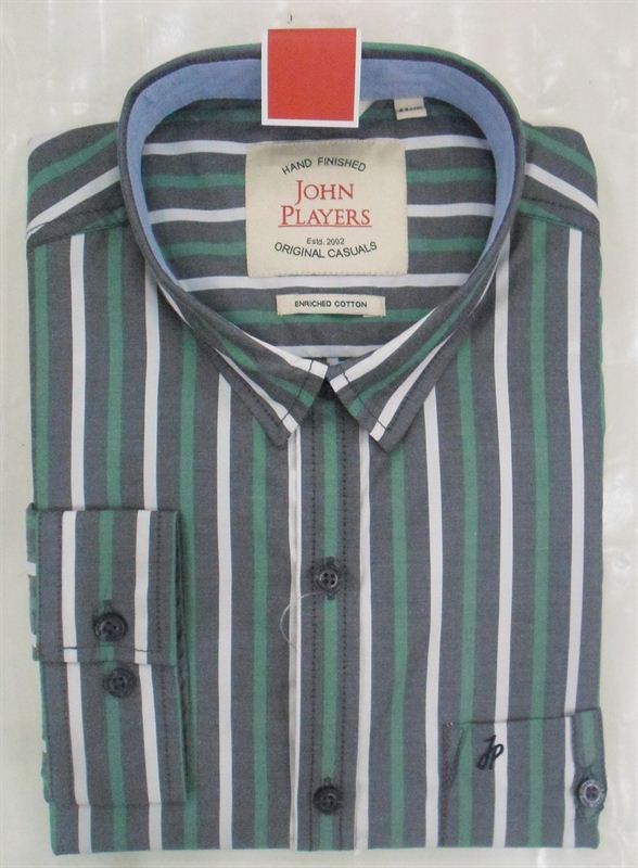 John Players Men's Cotton Casual Shirt (JP27N2Q1A1)