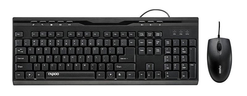Rapoo USB Keyboard & Mouse Combo (NX1710)