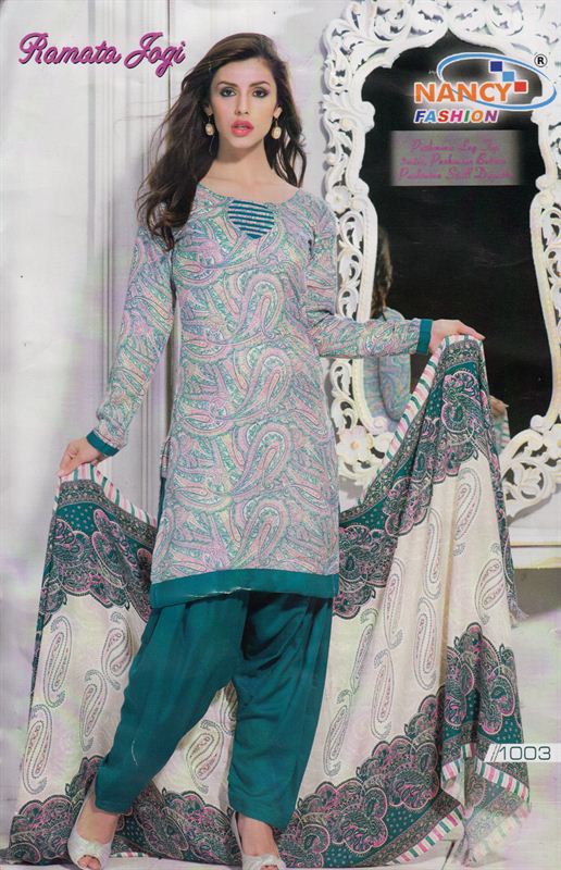 Printed Pashmina kurta piece (KRTH0001)