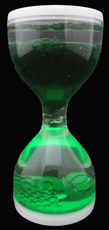 Luminious Green Hourglass (79B)  (2 in x 4.5 in)