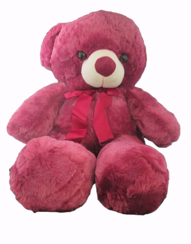 dark pink teddy bear