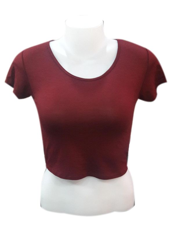 White Tara Plain Crop Tee