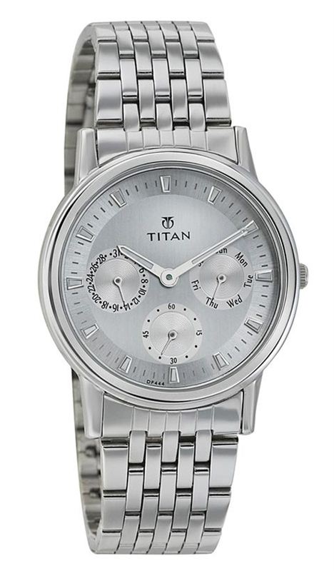 Titan Silver Dial Analog Watch for Women-2557SM01
