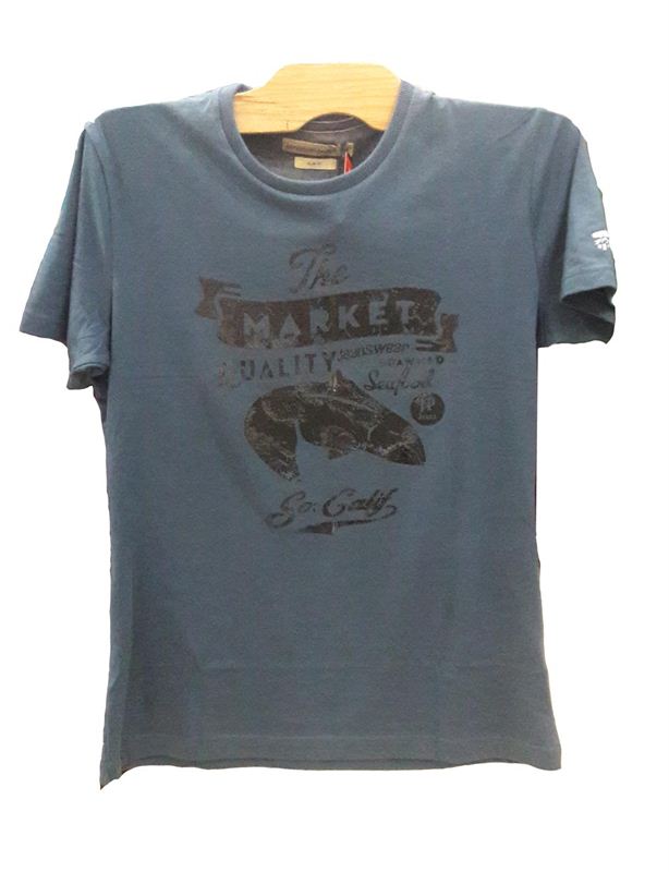 John Players Men's Murky Blue T-Shirt (JP282981A2)