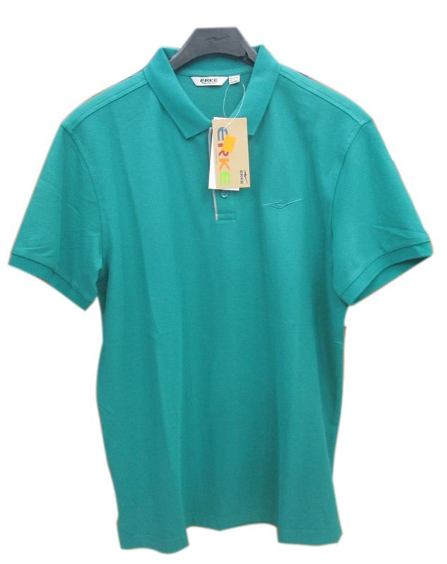 Erke Dark Cyan Polo T-Shirt (11215219033-506) (445)