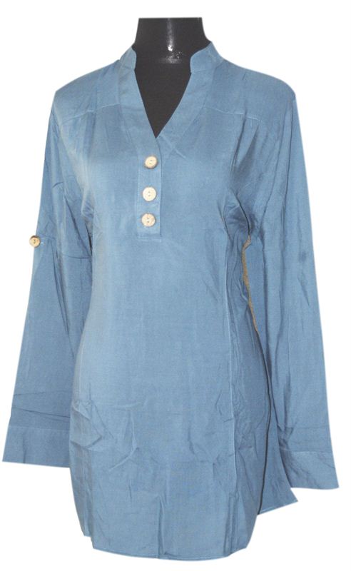 Blue Top style Shirt (527) (XXL)
