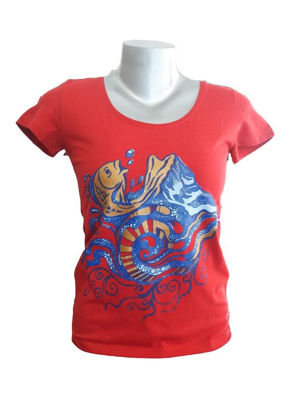 Juju Wears Ladies Machapuchare Printed T-shirt (LJJ33)