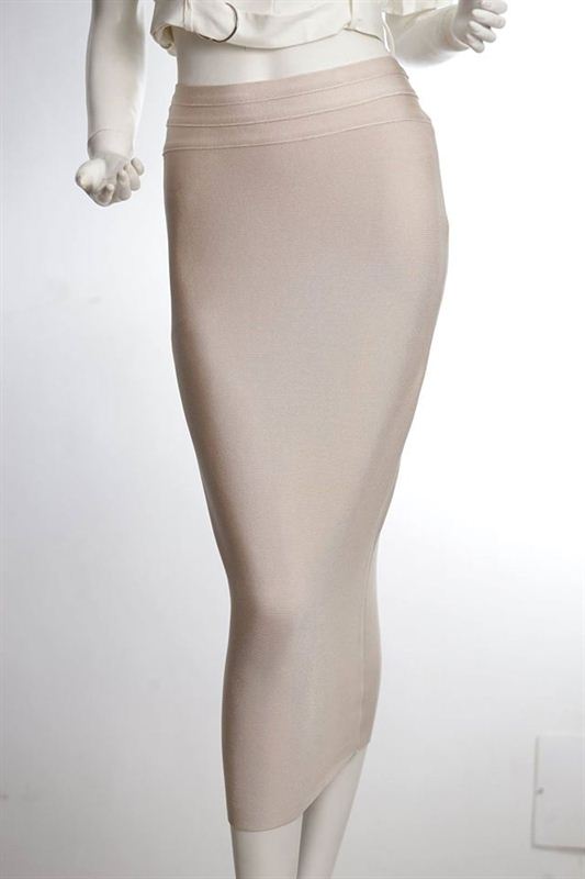 Curves Nepal Plain brown Skirt (CRGH07-16-Sk41)