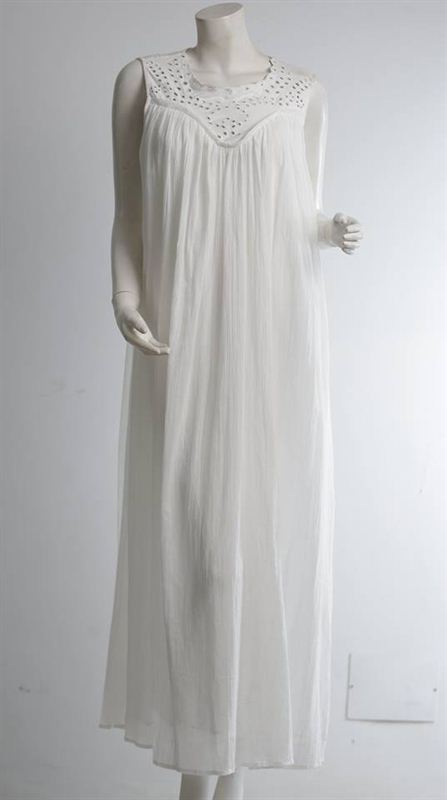 Curves Nepal White Long Dress (CRGH07-16-DO77)
