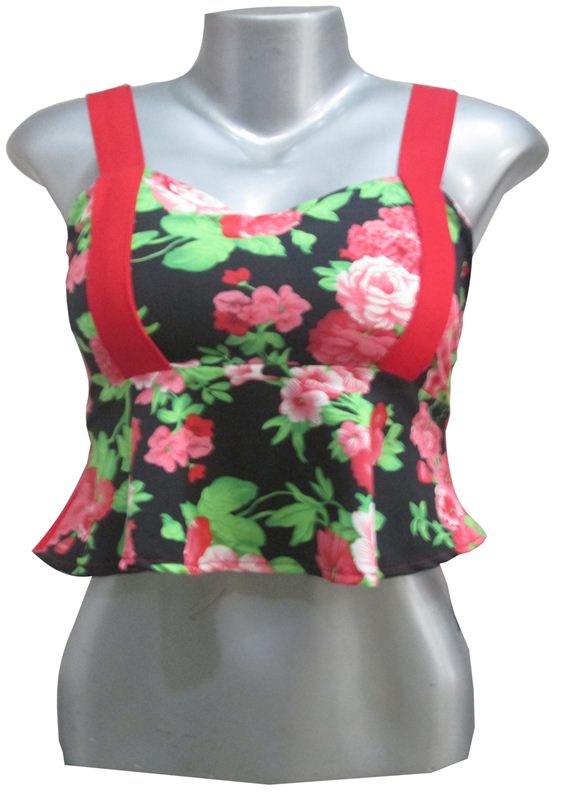 White Tara's Floral Peplum Top