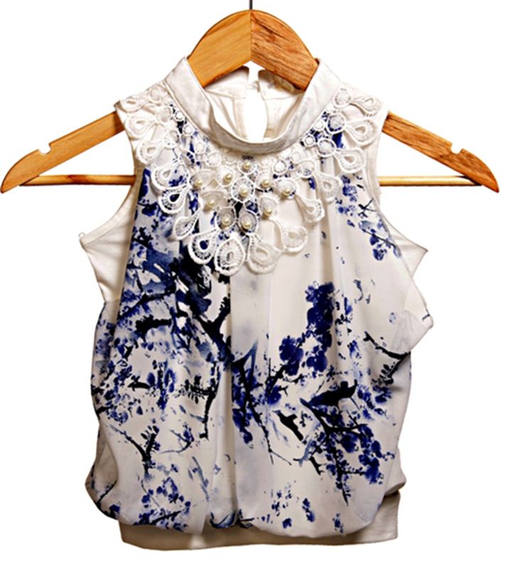 Blue Casual Tops