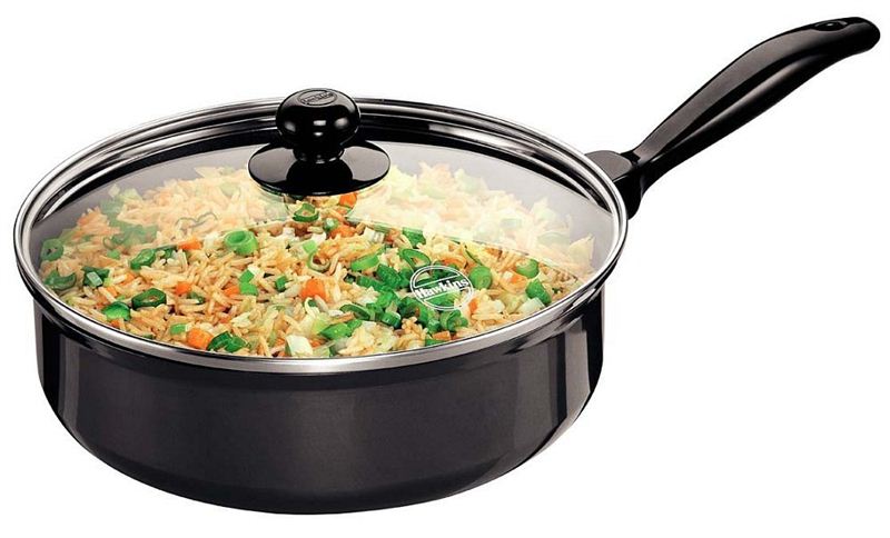 Nonstick Curry Pans Saute Pans with Glass Lids (Q 92)