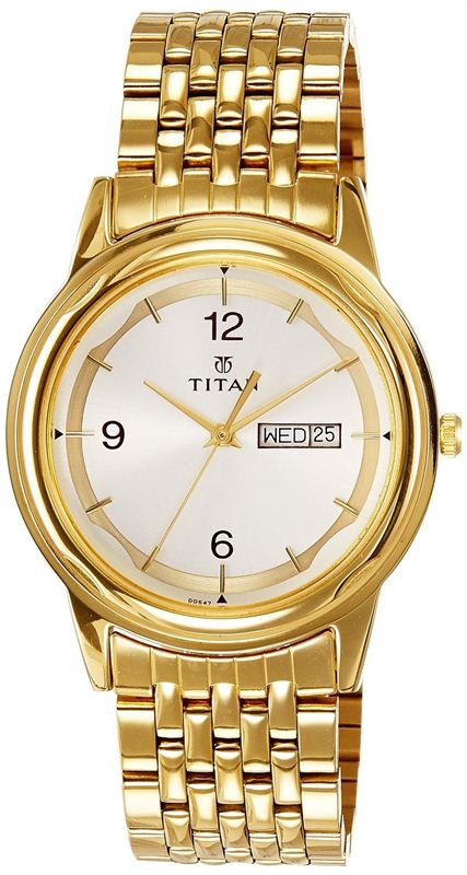 Titan Karishma Men's Analog White Dial Quartz Watch- 1638YM01