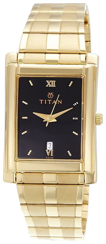 Titan karishma outlet analog black dial