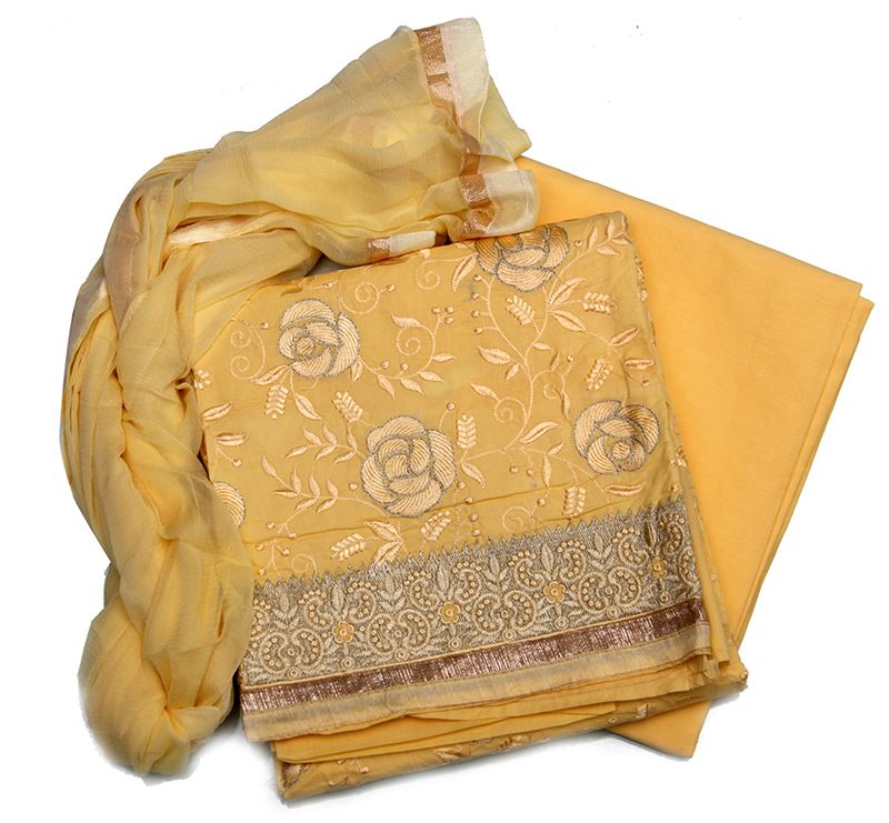 cotton churidar with cotton shawl